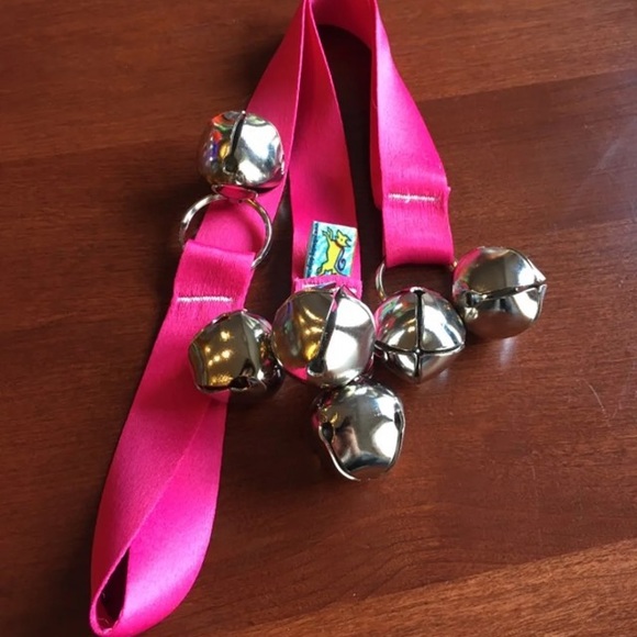 Pink Ribbon Puppy Potty Training Bells - Picture 1 of 6